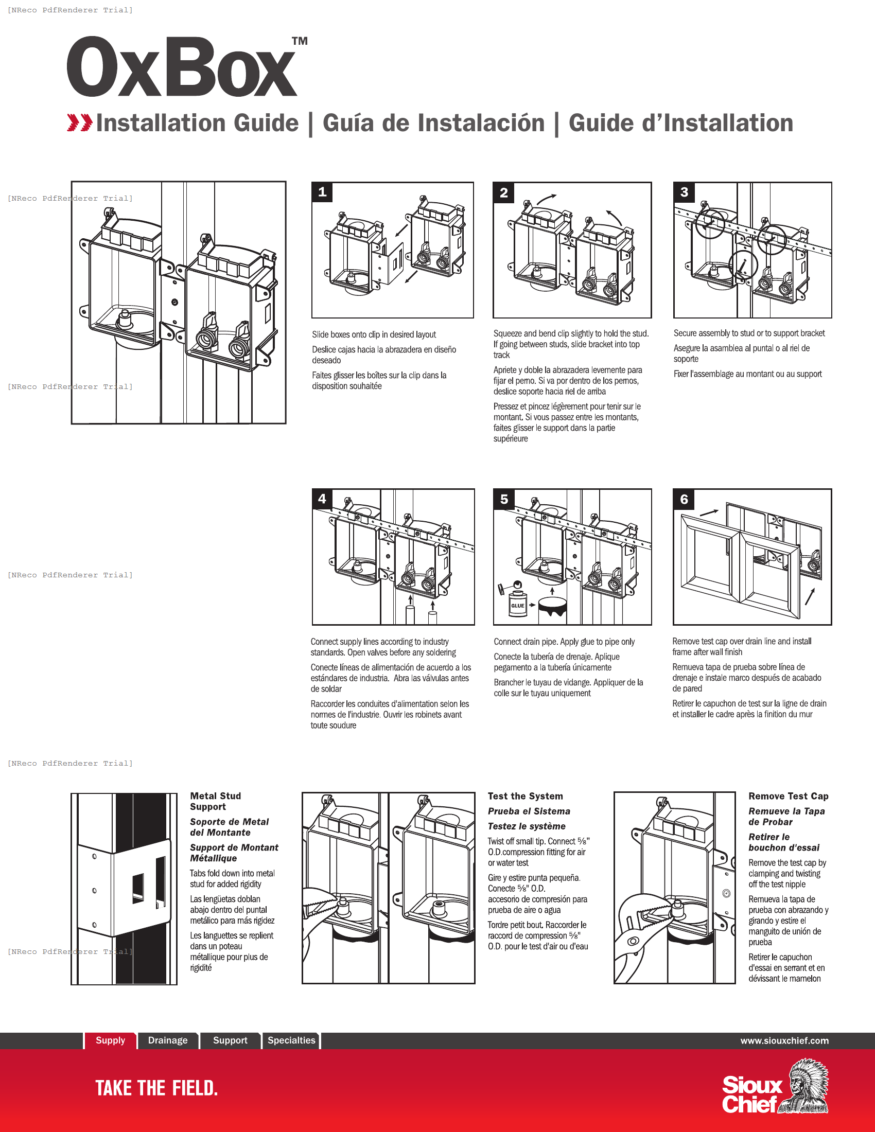 696 SERIES - OXBOX LAUNDRY BOX - INSTALLATION GUIDE.PDF Technical Document